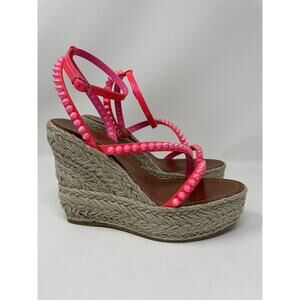 Christian Louboutin Mafaldina Zeppa 120 Pink NIB 39